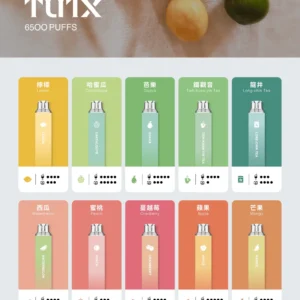 TUTX新品拋棄式 6500口一次性電子煙 | 專供台灣